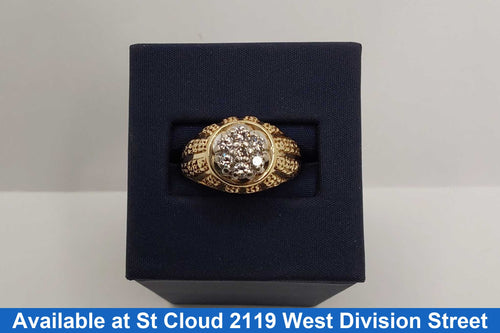 Men's Ring - Yellow Gold 10k (.417) 5.67 grams Size 8.5