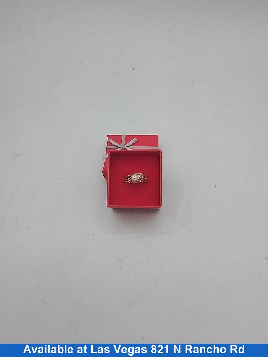 Women's Ring - Yellow Gold 14k (.585) 3.2 grams Size 20