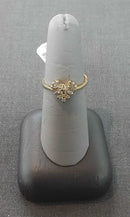 Women's Ring - Yellow Gold 14k (.585) 3 grams Size 7.5