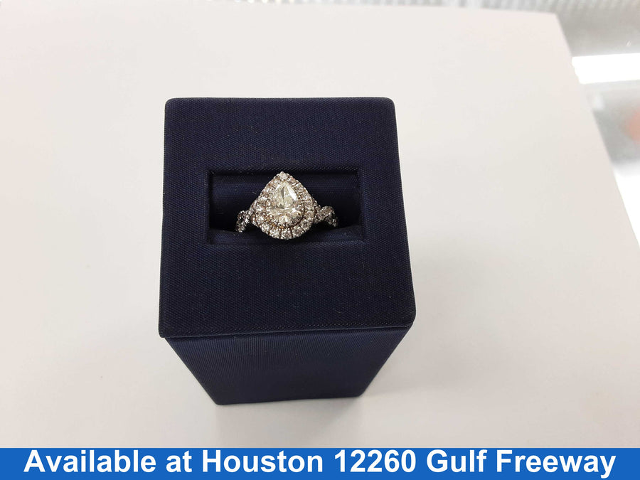 Women's Ring - White Gold 10k (.417) 3.6 grams Size 20