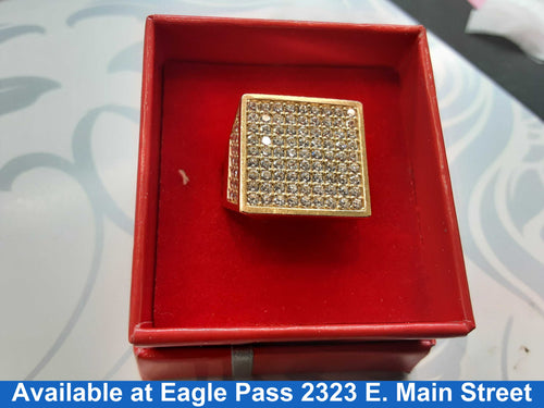 Men's Ring - Yellow Gold 10k (.417) 7.6 grams Size 8