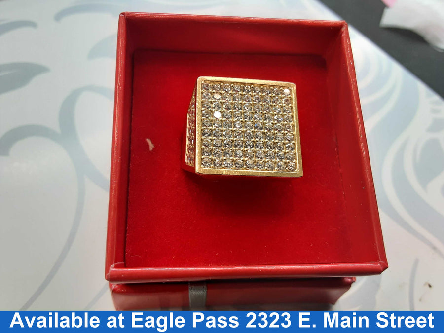 Men's Ring - Yellow Gold 10k (.417) 7.6 grams Size 8
