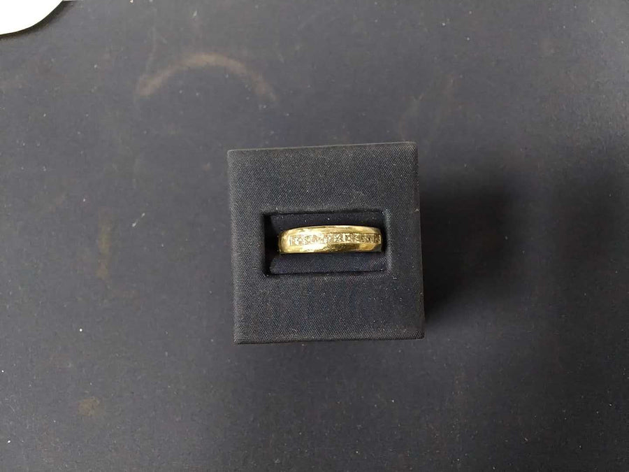 Ring - Wedding Band - White Gold 14k (.585) 3.9 grams Size 10.5
