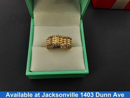 Women's Ring - Yellow Gold 14k (.585) 3.6 grams Size 6.5
