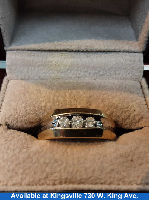 Men's Ring - Yellow Gold 10k (.417) 5.2 grams Size 11