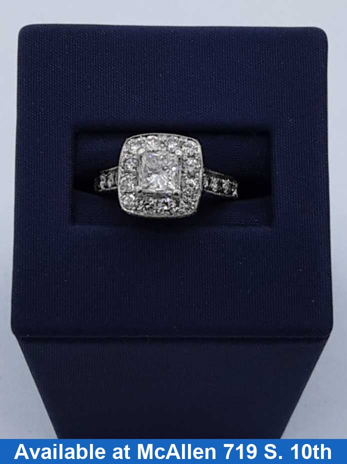 Women's Ring - White Gold 14k (.585) 4.7 grams Size 20