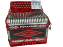 Montanari Red Button Accordion