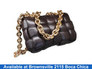 Bottega Veneta The Chain Cassette Brown Purse / Handbag