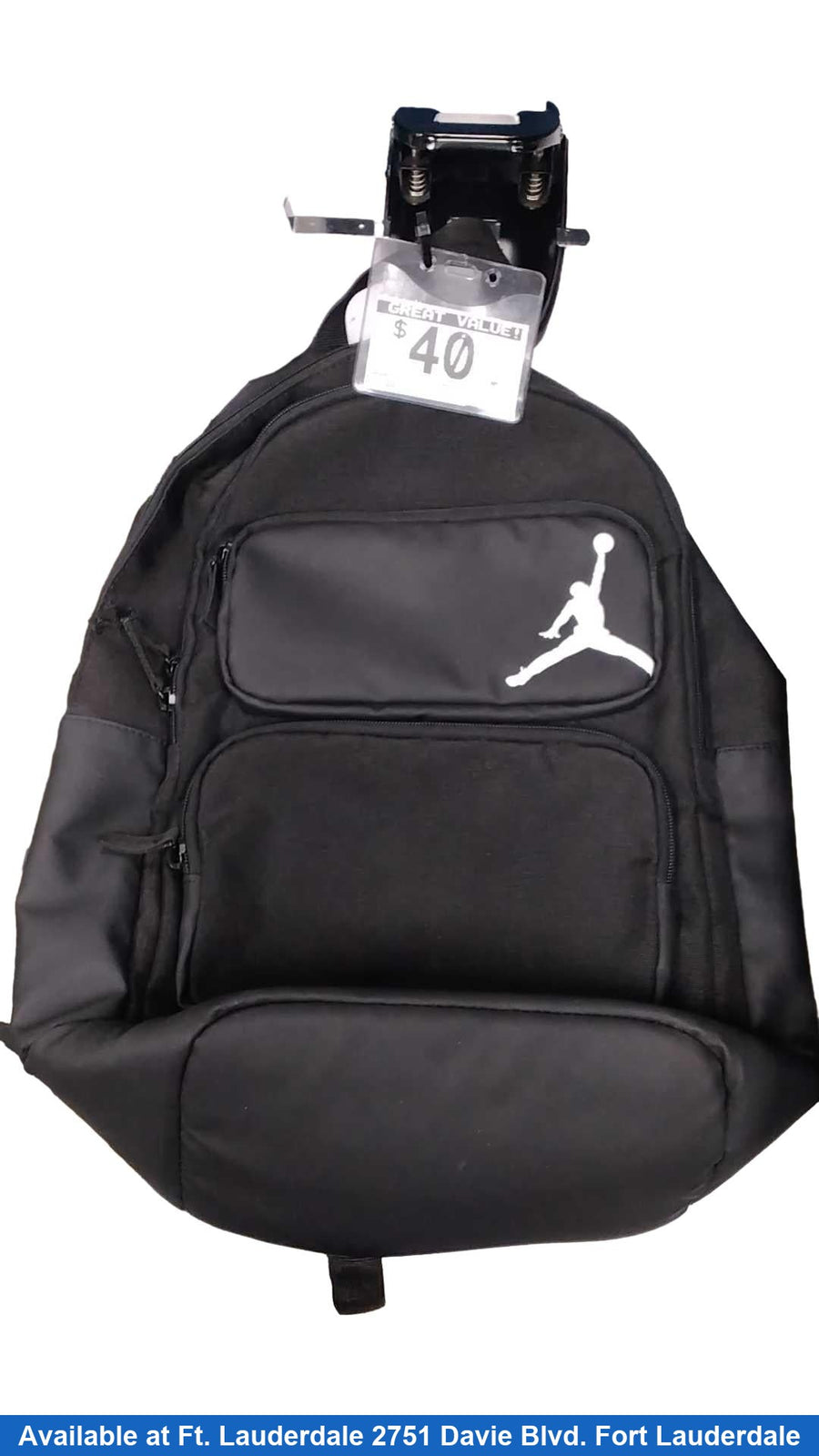 Jordan Black Backpack / Briefcase / Bag