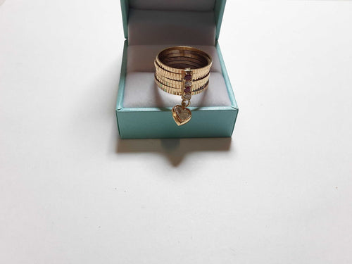 Women's Ring - Yellow Gold 14k (.585) 6.3 grams Size 9.5