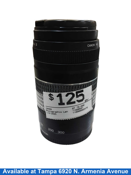 Canon Ef 75-300 Black Photographic Lens