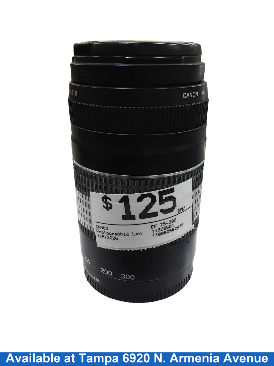 Canon Ef 75-300 Black Photographic Lens