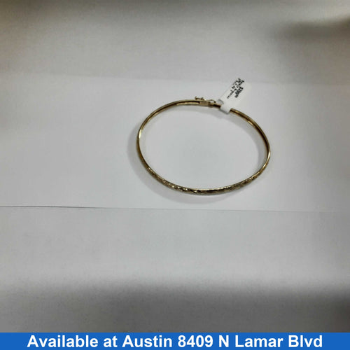 Bangle Bracelet - Yellow Gold 10k (.417) 2.4 grams 7 inch