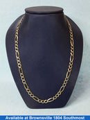 Figaro Chain - Yellow Gold 14k (.585) 15.4 grams 24 inch