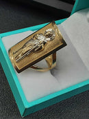 Men's Ring - Yellow Gold 14k (.585) 8.7 grams Size 10