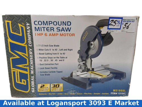 Gmc Ms190ul Blue Corded Slide Saw