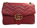 Gucci Gg Marmont Large Shoulder Bag Red Purse / Handbag