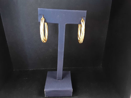 Hoop Earrings - Yellow Gold 14k (.585) 4.5 grams