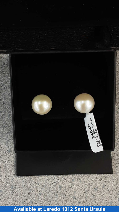 Pearl Earrings - Yellow Gold 10k (.417) 4.4 grams