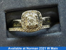 Ring - Wedding Set - White Gold 14k (.585) 6.6 grams Size 7.5