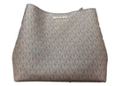 Michael Kors Pratt Medium Signature Logo Shoulder Bag Brown Purse / Handbag