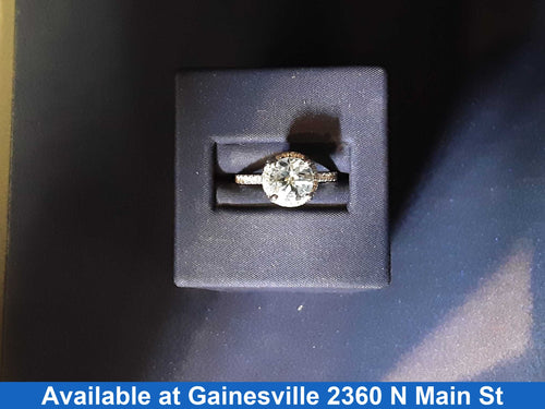 Women's Ring - Solitaire - White Gold 14k (.585) 4.2 grams Size 7