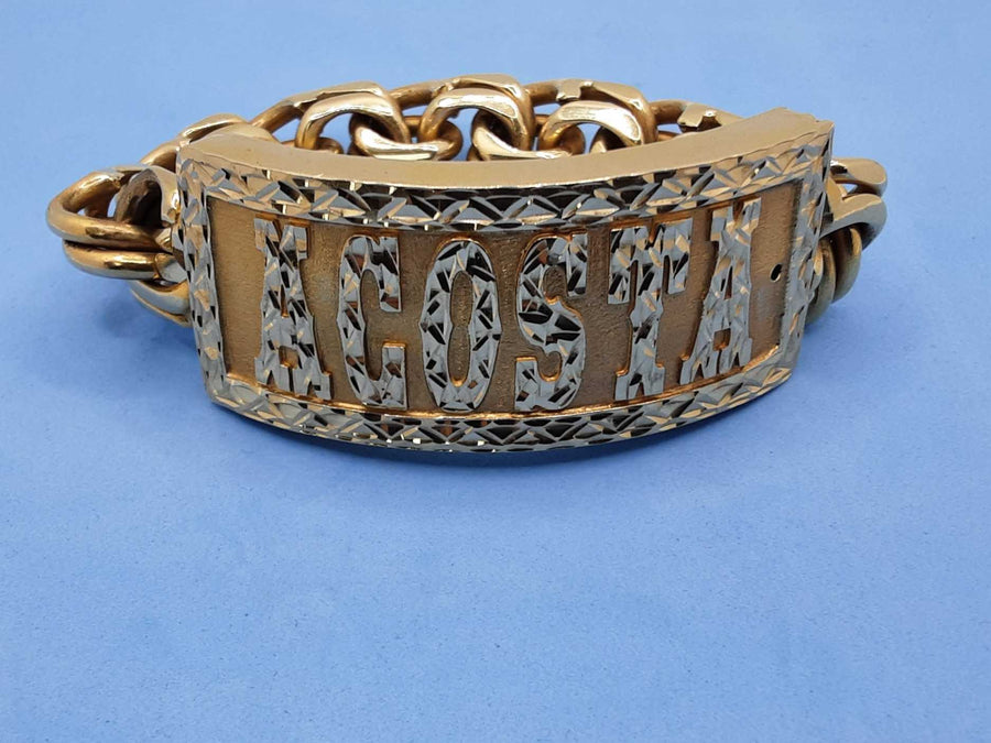 ID Bracelet - Yellow Gold 10k (.417) 100.8 grams 8 inch