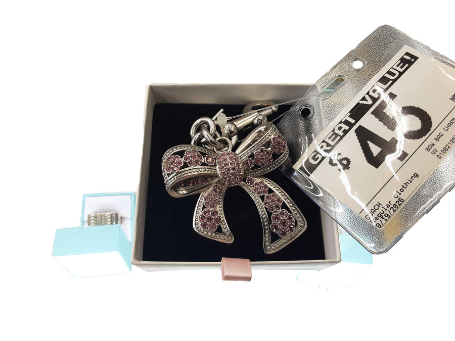 Coach Bow Bag Charm Pink Regular Clothing / Accessory