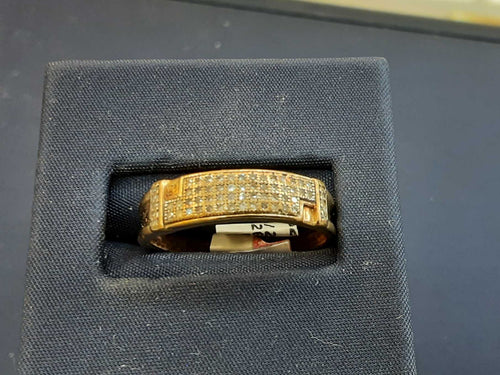 Men's Ring - Yellow Gold 10k (.417) 2.2 grams Size 10