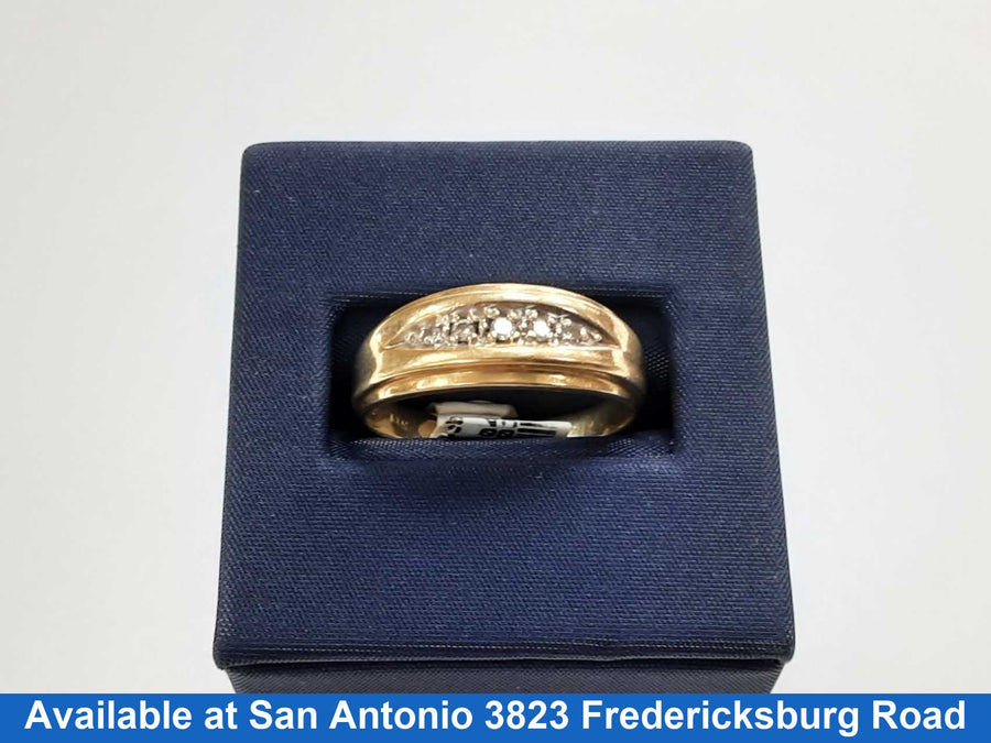 Wedding Band Yellow Gold 14k Size 9.5