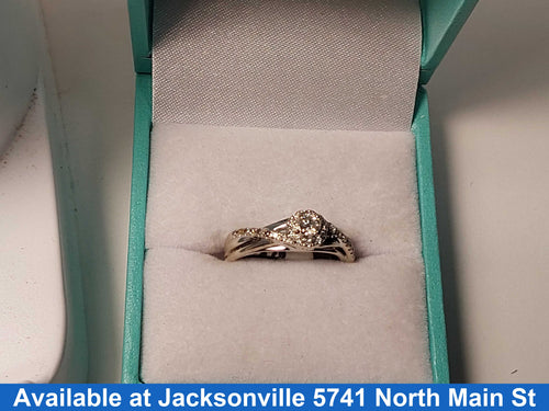 Ring - Engagement Set - White Gold 10k (.417) 3.2 grams Size 5