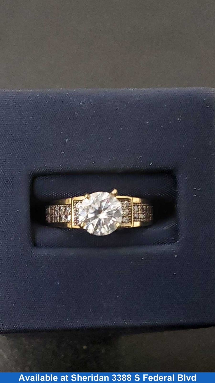 Women's Ring - Solitaire - Yellow Gold 10k (.417) 2.9 grams Size 8