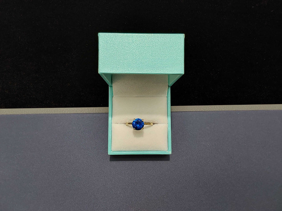 Women's Ring - Solitaire - Yellow Gold 10k (.417) 2.1 grams Size 9