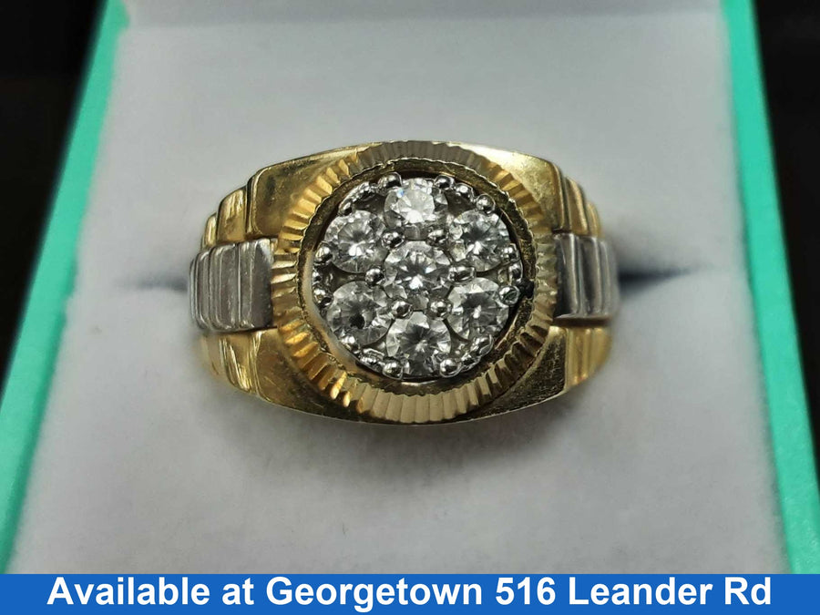 Men's Ring - Yellow Gold 14k (.585) 11.5 grams Size 9