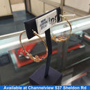 Hoop Earrings - Yellow Gold 14k (.585) 4.7 grams