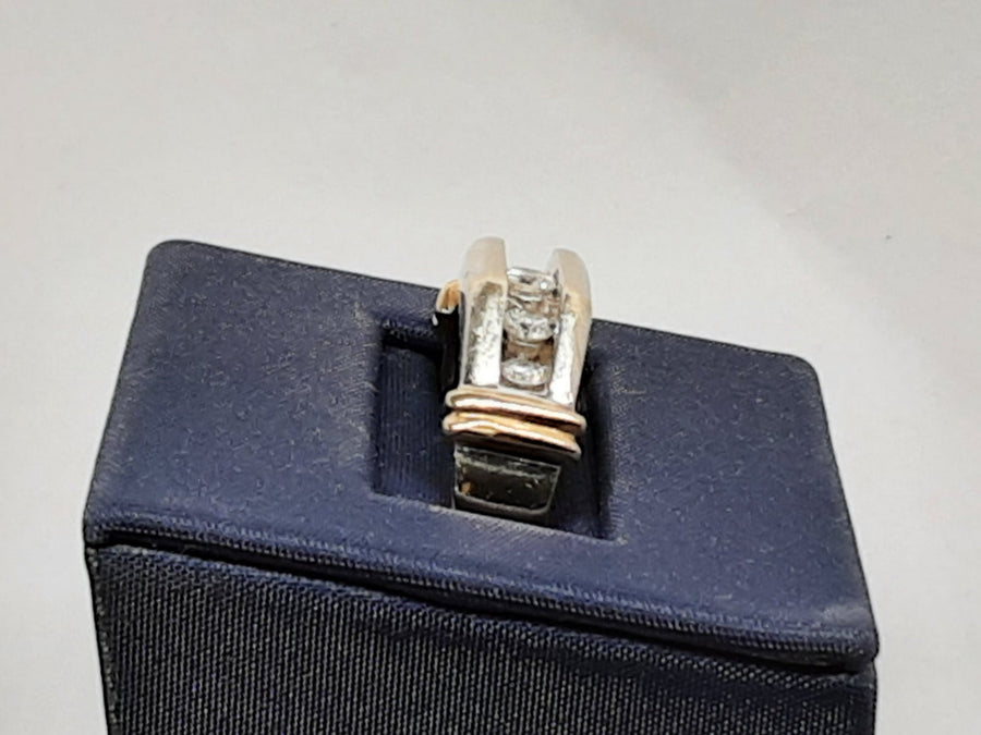 Ring - Wedding Band - White Gold 14k (.585) 8.4 grams Size 10