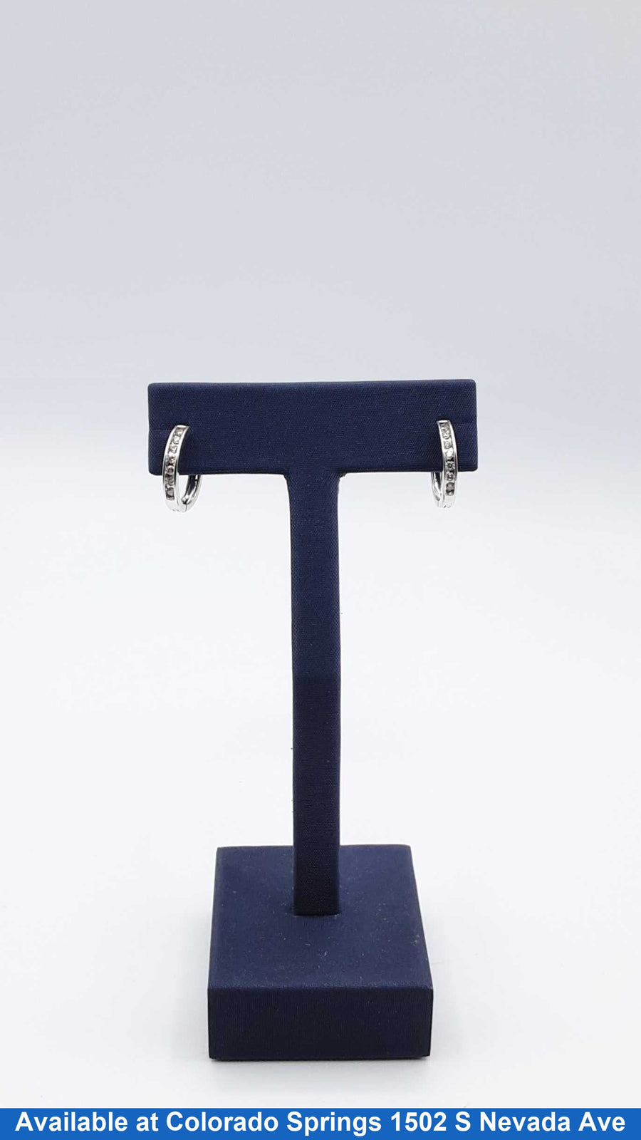 Hoop Earrings - White Gold 10k (.417) 2.2 grams