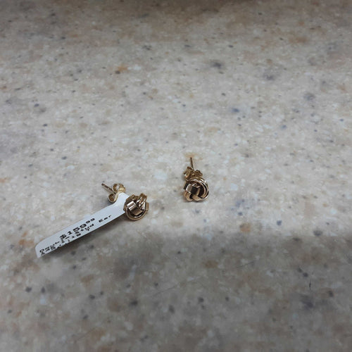 Double Stud Earring - Yellow Gold 14k (.585) 1.1 grams