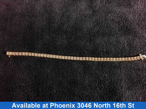 Tennis Bracelet - Yellow Gold 14k (.585) 17.25 grams 8 inch