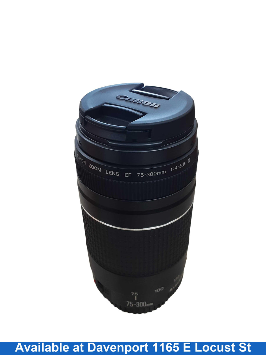 Canon Ef 75-300mm Black Photographic Lens