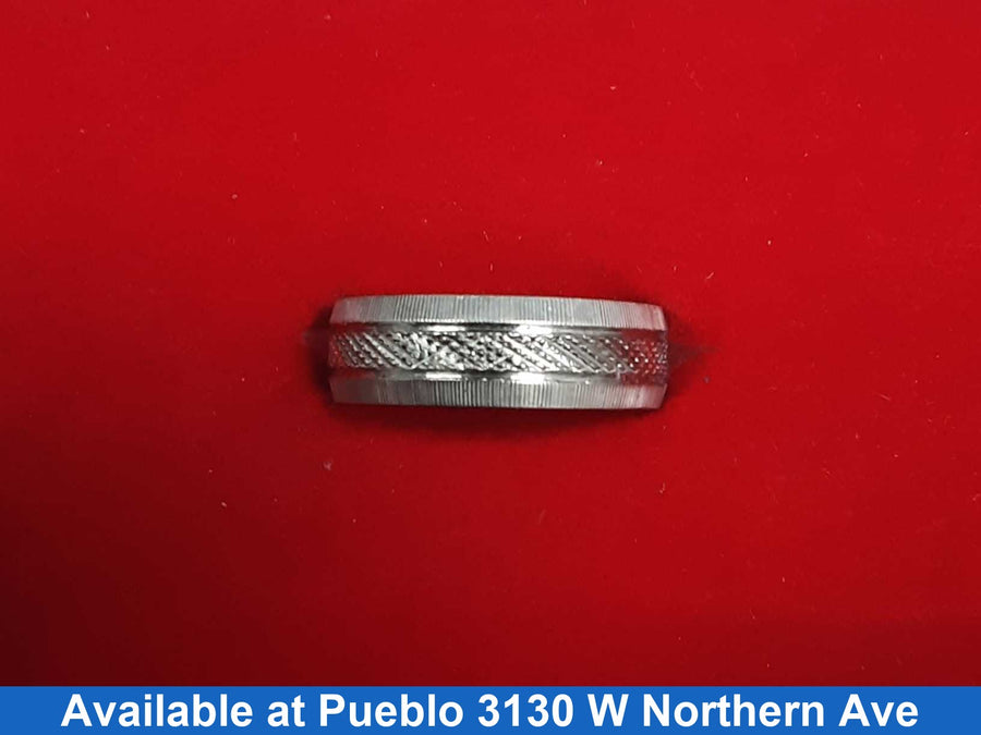 Ring - Wedding Band - White Gold 18k (.750) 5.4 grams Size 9.5