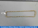 Figaro Chain - Yellow Gold 18k (.750) 5.3 grams 16 inch