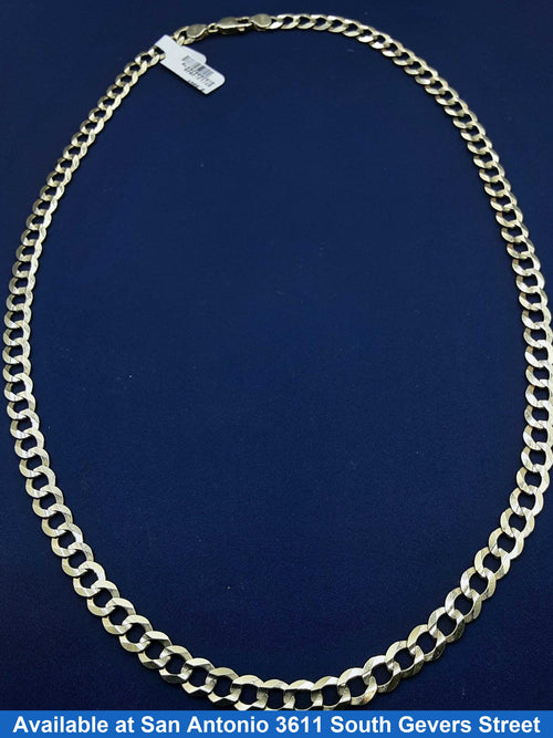 Cuban Link Chain - Yellow Gold 10k (.417) 23.1 grams 21 inch