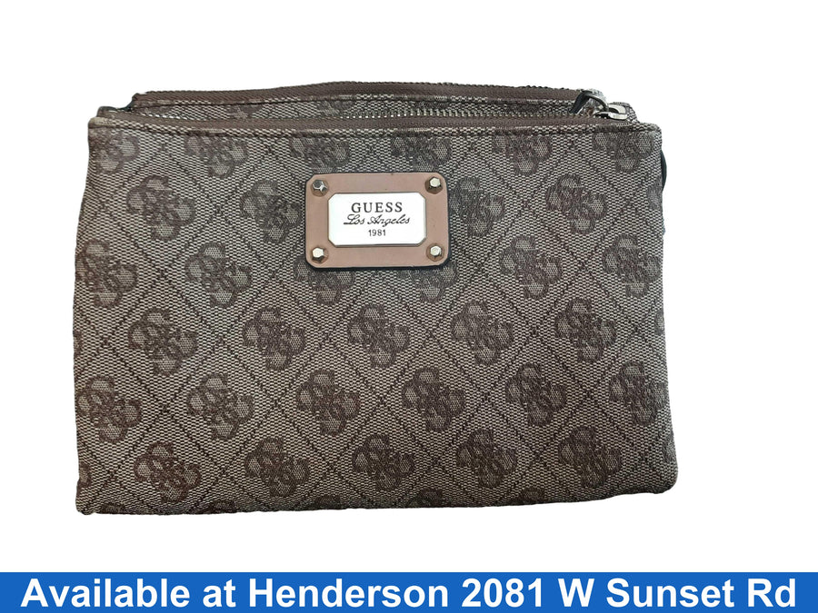 Guess Mini Marrom Beige / Tan Purse / Handbag