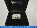 Ring - Wedding Set - White Gold 14k (.585) 8.1 grams Size 7