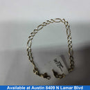 Figaro Bracelet - Yellow Gold 10k (.417) 5.7 grams 9 inch