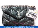 Yves Saint Laurent Lou Puffer Shoulder Bag Black Purse / Handbag