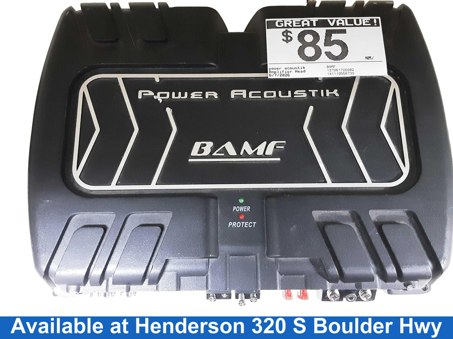 Power Acoustik Bamf Black Generic Amplifier Head
