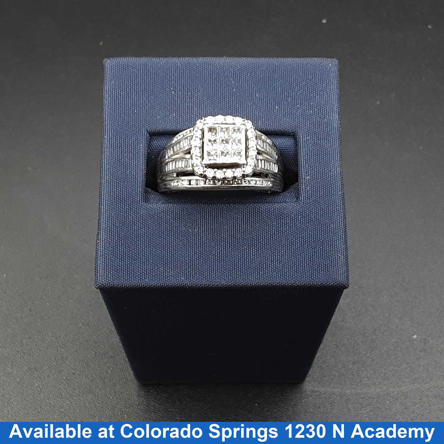 Ring - Wedding Set - White Gold 10k (.417) 5.9 grams Size 8