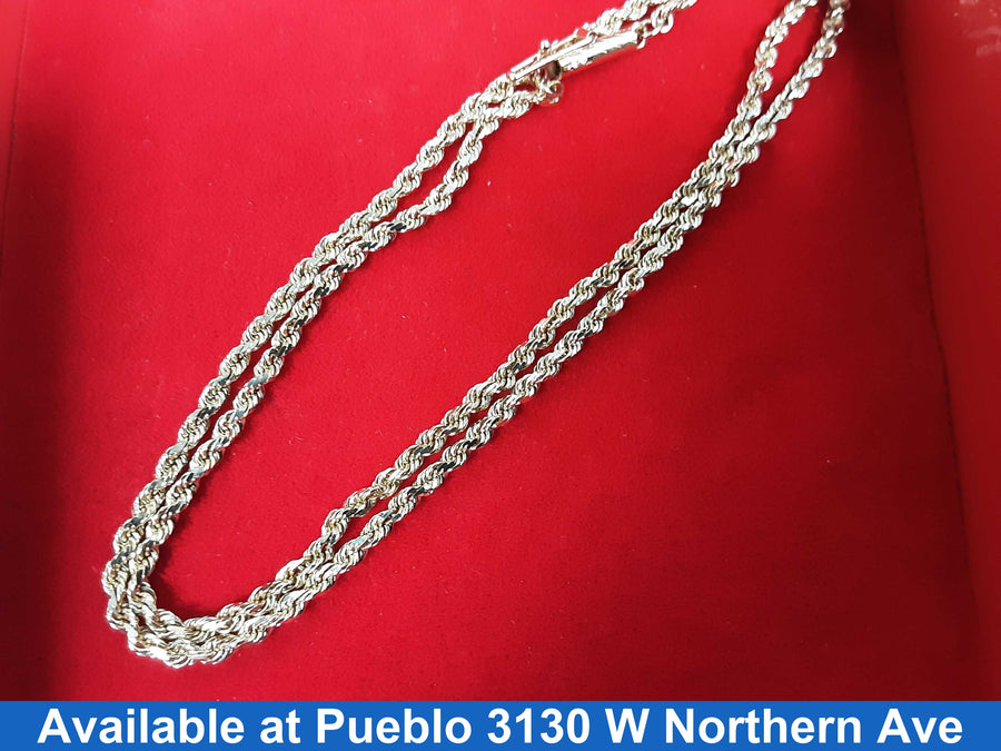 Rope Chain - Yellow Gold 10k (.417) 5.7 grams 16 inch
